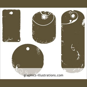 Photoshop brushes tag, old