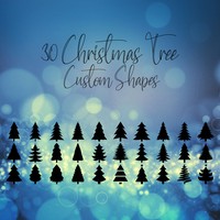 30 Christmas Tree Custom Shapes