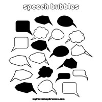 Speech Bubbles Custom Shapes