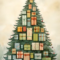 Whimsical Gift-Filled Christmas Tree